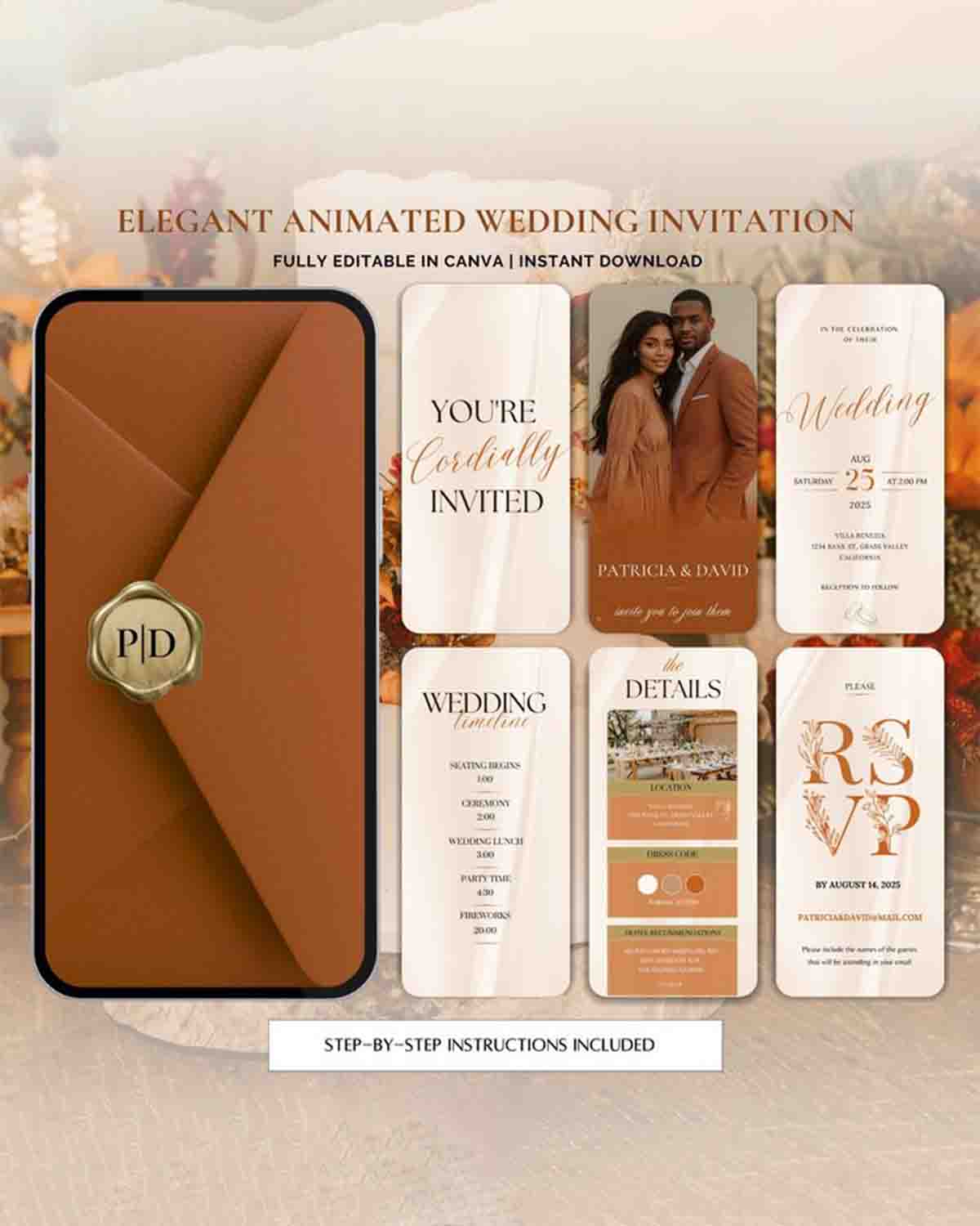 Cartes RSVP Vintage